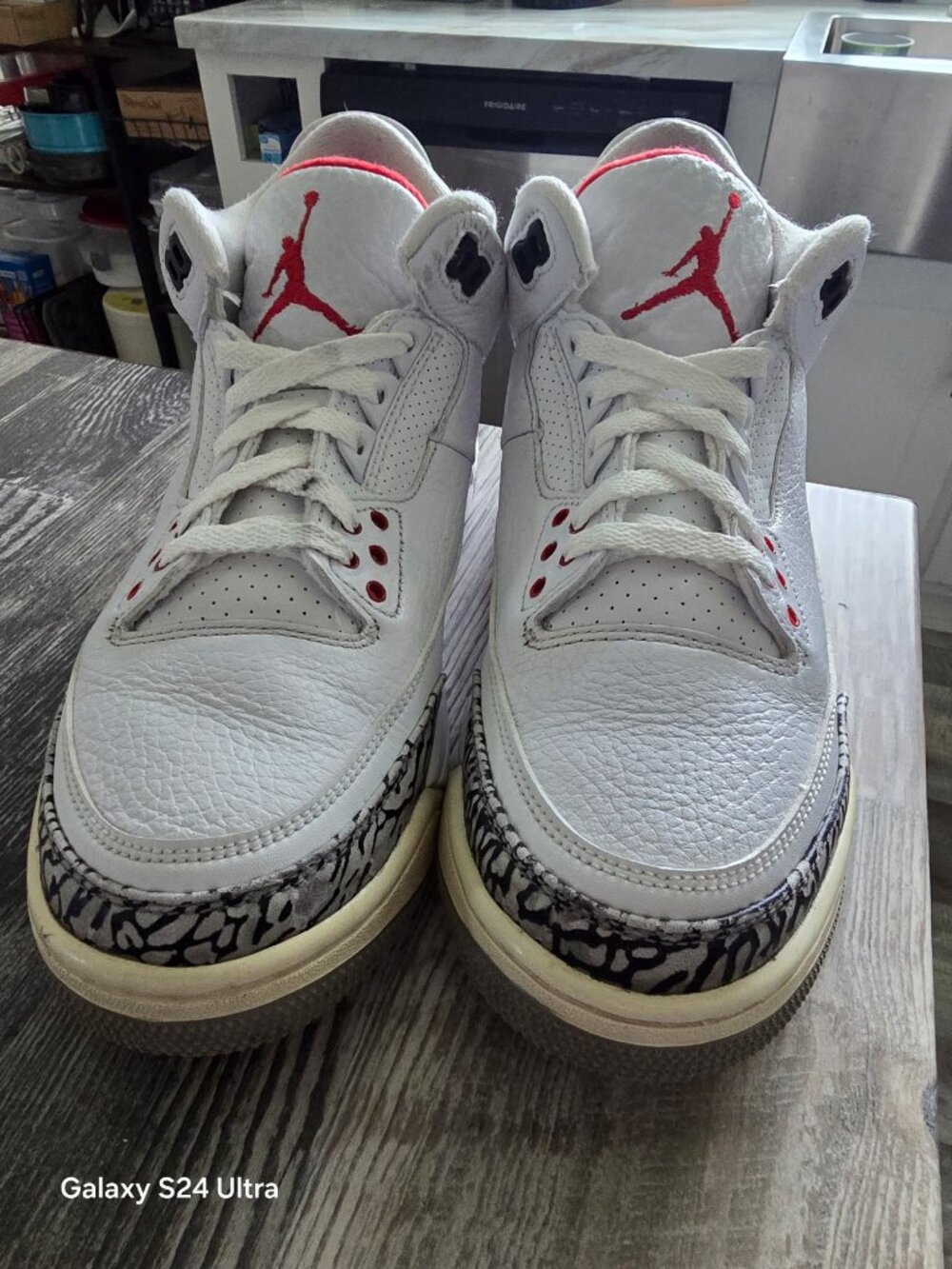 Air Jordan 3 Retro White Cement Reimagined Men's Size 9